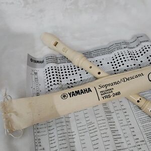Yamaha YRS-24B Soprano Recorder Baroque Fingering w/ Case Instrument Band H